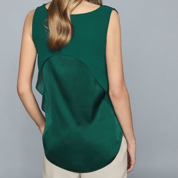 NWT REISS | Elle Satin Cowl Neck Top - Picture 4 of 6